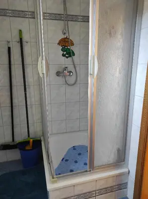 Ein Badezimmer in der Unterkunft FeWo in Barth 