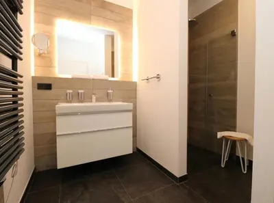 Ein Badezimmer in der Unterkunft Alte Seefahrtschule Kranichnest