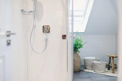 Ein Badezimmer in der Unterkunft Ferienwohnung Auszeit