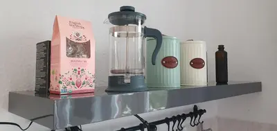 Kaffee-/Teezubehör in der Unterkunft De lütt Stuuv