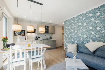 Küche/Küchenzeile in der Unterkunft Ferienwohnung #einzigartig