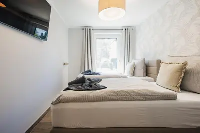 Ein Bett oder Betten in einem Zimmer der Unterkunft Ferienwohnung #einzigartig