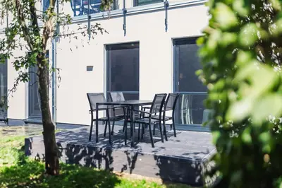Das Gebäude in dem sich die Ferienwohnung befindet