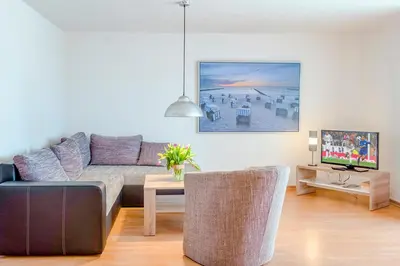 TV/Unterhaltungsangebot in der Unterkunft Ferienhaus Sanddorn, Fewo Sanddorn