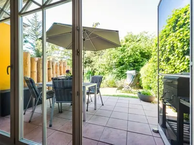 Ein Garten an der Unterkunft Herzmuschel - b66393