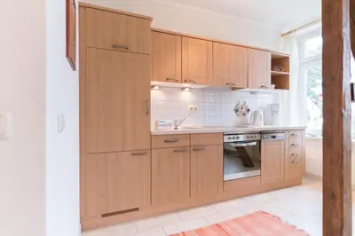 Küche/Küchenzeile in der Unterkunft Ferienwohnung KRISTINA