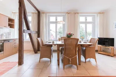 Küche/Küchenzeile in der Unterkunft Ferienwohnung KRISTINA