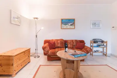 Ein Sitzbereich in der Unterkunft Ferienwohnung KRISTINA