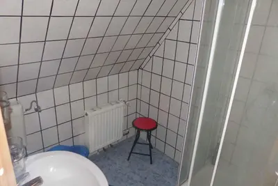Ein Badezimmer in der Unterkunft Apartment Fuhlendorf 1