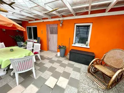 Ein Sitzbereich in der Unterkunft Apartment Fuhlendorf 2