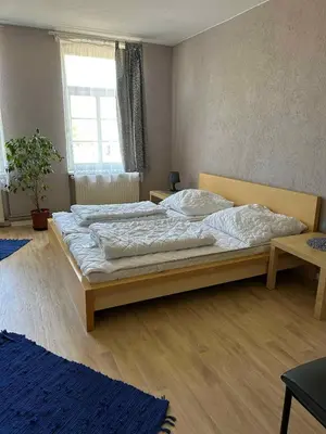 Ein Bett oder Betten in einem Zimmer der Unterkunft Apartment Dierhagen - Ostseebad 4