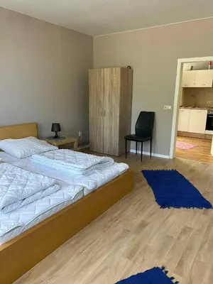 Ein Bett oder Betten in einem Zimmer der Unterkunft Apartment Dierhagen - Ostseebad 4