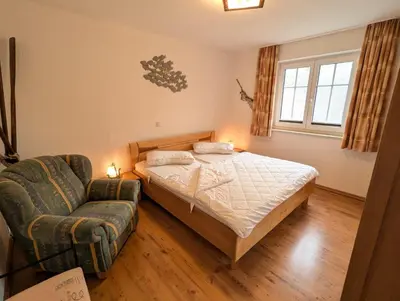 Ein Bett oder Betten in einem Zimmer der Unterkunft Ferienwohnung Up Reede