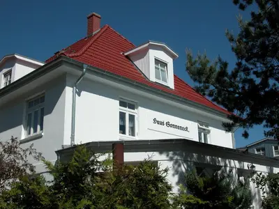 Das Gebäude in dem sich die Ferienwohnung befindet