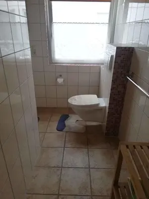 Ein Badezimmer in der Unterkunft Holiday home Fuhlendorf 1