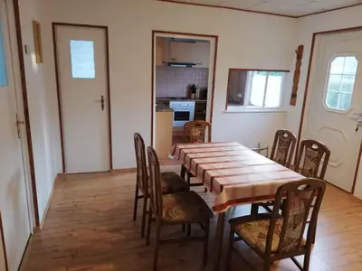 Küche/Küchenzeile in der Unterkunft Holiday home Fuhlendorf 1