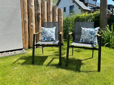 Ein Garten an der Unterkunft Küstenkajüte Whg 1