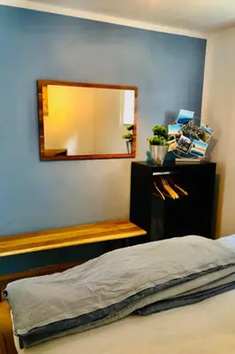 Ein Bett oder Betten in einem Zimmer der Unterkunft OstseeFreiheit