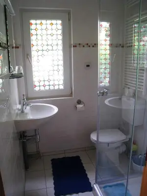 Ein Badezimmer in der Unterkunft Ferienhaus in der Altstadt