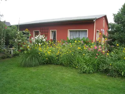 Ein Garten an der Unterkunft Ferienhaus in der Altstadt