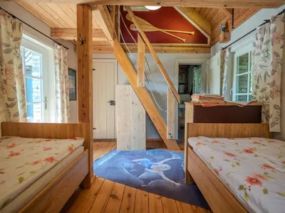 Ein Bett oder Betten in einem Zimmer der Unterkunft Ferienhaus mit 3 Schlafzimmern für 6 Personen
