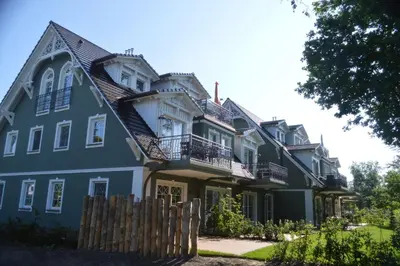 Das Gebäude in dem sich die Ferienwohnung befindet