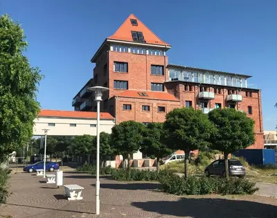 Das Gebäude in dem sich die Ferienwohnung befindet