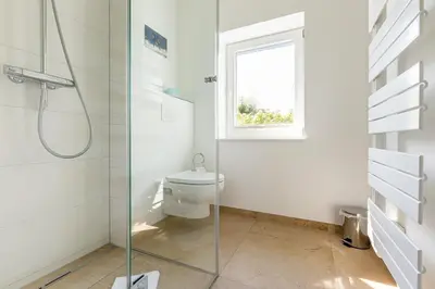 Ein Badezimmer in der Unterkunft Dat lütt Eenhoorn