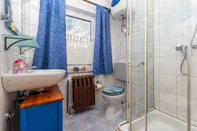 Ein Badezimmer in der Unterkunft Am Bodden Krapp´s - Apartment