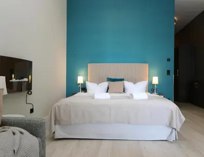 Ein Bett oder Betten in einem Zimmer der Unterkunft Alte Seefahrtschule App 07 
