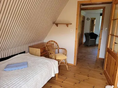 Ein Bett oder Betten in einem Zimmer der Unterkunft House Siggi & Frank