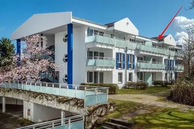 Das Gebäude in dem sich die Ferienwohnung befindet