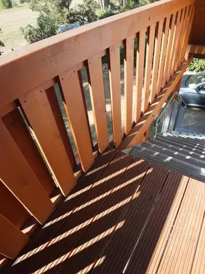 Ein Balkon oder eine Terrasse in der Unterkunft Zum Störtebeker 33