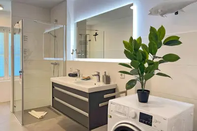 Ein Badezimmer in der Unterkunft FeWo Muschelsucher
