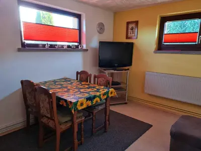 TV/Unterhaltungsangebot in der Unterkunft Ferienwohnung Kneip