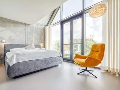 Ein Bett oder Betten in einem Zimmer der Unterkunft Ferienhaus in Fuhlendorf am Boddenhafen