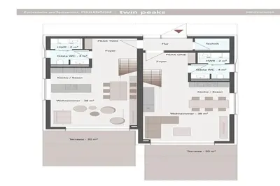 Grundriss der Unterkunft Ferienhaus in Fuhlendorf
