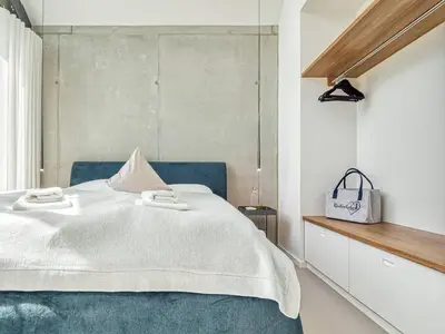 Ein Bett oder Betten in einem Zimmer der Unterkunft Ferienhaus in Fuhlendorf