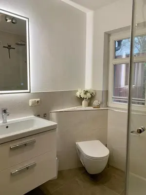 Ein Badezimmer in der Unterkunft Villa Strandleben