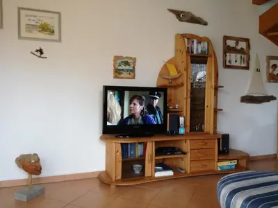 TV/Unterhaltungsangebot in der Unterkunft Ginster