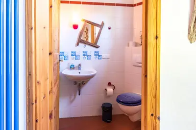 Ein Badezimmer in der Unterkunft Ginster
