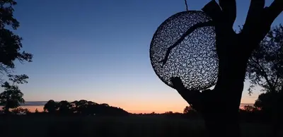 Blick auf den Sonnenuntergang/Sonnenaufgang von der Ferienwohnung aus oder aus der Nähe
