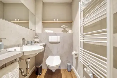 Ein Badezimmer in der Unterkunft Haus Seeblick Whg 8