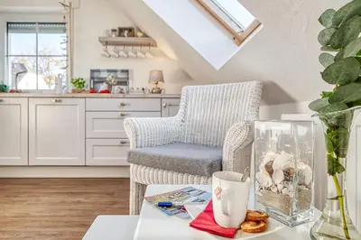 Küche/Küchenzeile in der Unterkunft Haus Seeblick Whg 8