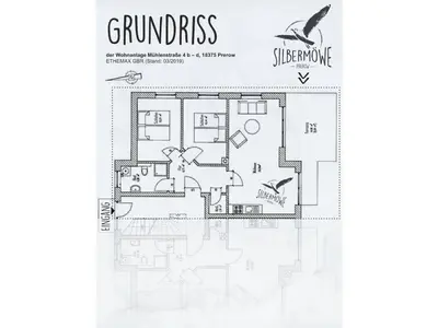 Grundriss der Unterkunft Herring Gull Comfortable holiday residence
