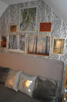 Ein Sitzbereich in der Unterkunft Modernes Appartement mit Meerblick
