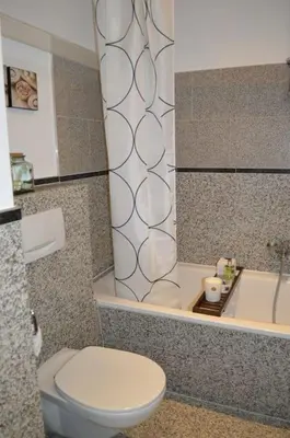 Ein Badezimmer in der Unterkunft Modernes Appartement mit Meerblick