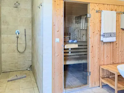 Ein Badezimmer in der Unterkunft Schifferkaten