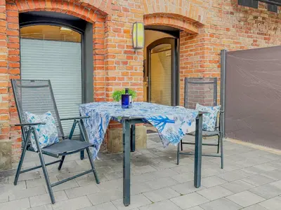 Ein Patio oder anderer Außenbereich in der Unterkunft Speicherresidenz App 03 - Südseite