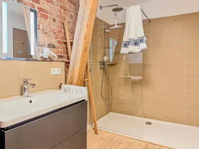 Ein Badezimmer in der Unterkunft Speicherresidenz App 3 11 - Südseite